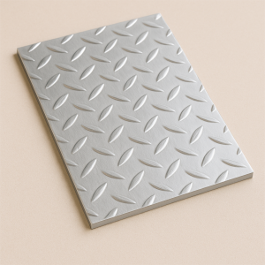 Алюминиевый рифленый лист даймонд 1,5х1000х2000 мм АМц в наличии в Нижнем Новгороде
